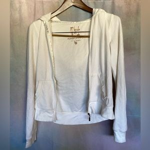 PLUSH & LUSH Velour Juicy Couture Style Jacket (White)